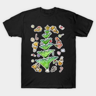 Festive Clownfish and a christmas tree (worm) T-Shirt